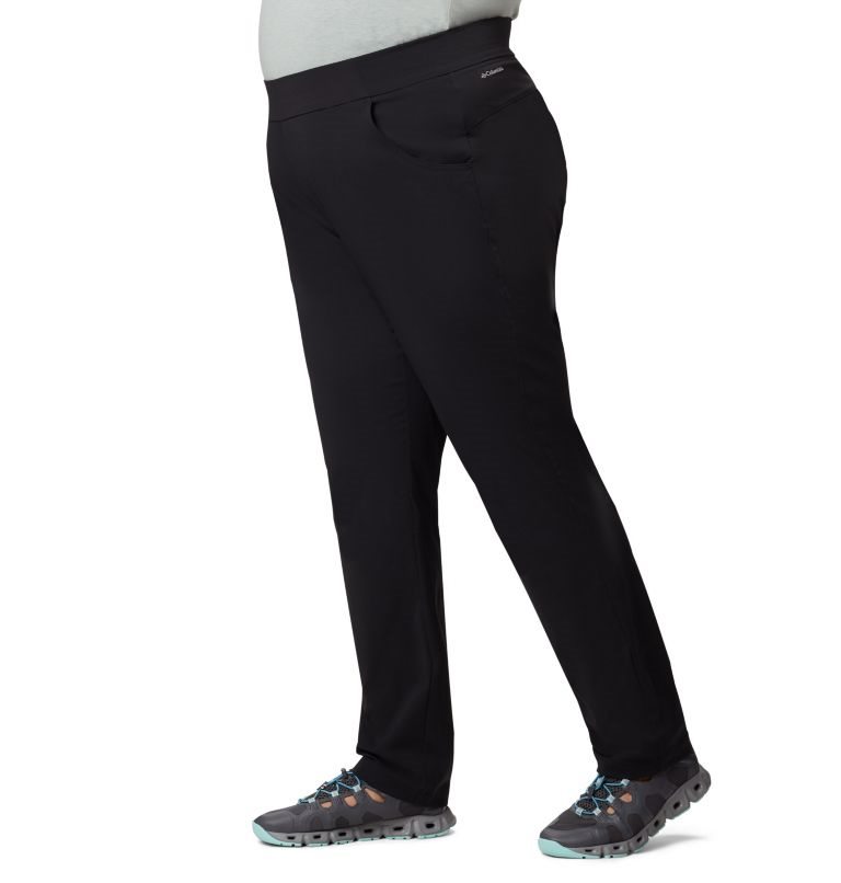 Women's Columbia Anytime Casual Pull On Pants Black | Plus Size CA-N4CL0